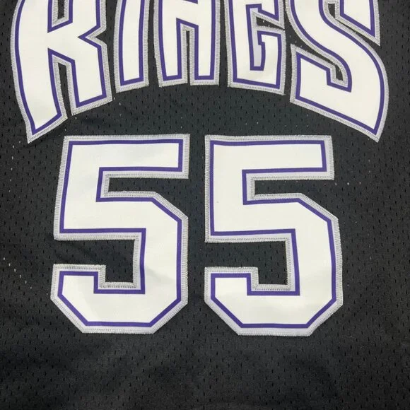 New Sacramento Kings #55 Jason Williams Basketball Jersey Stitched BLACK - Picture 5 of 5
